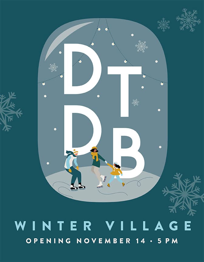 Winter Village Poster